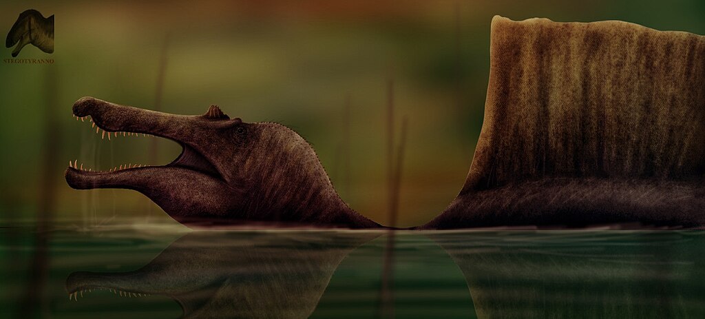 Spinosaurus aegyptiacus reconstructed as an semi-aquatic animal