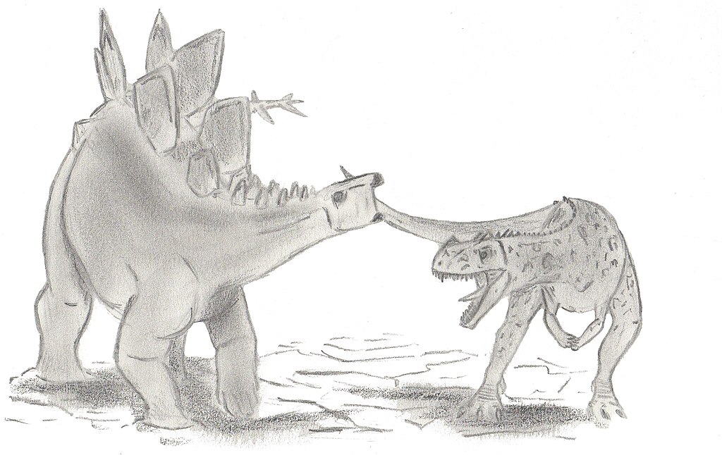Stegosaurus and Ceratosaurus