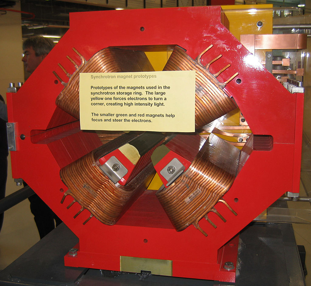 Quadrupole focussing magnet as used in the storage ring at the Australian Synchrotron, Clayton, Victoria