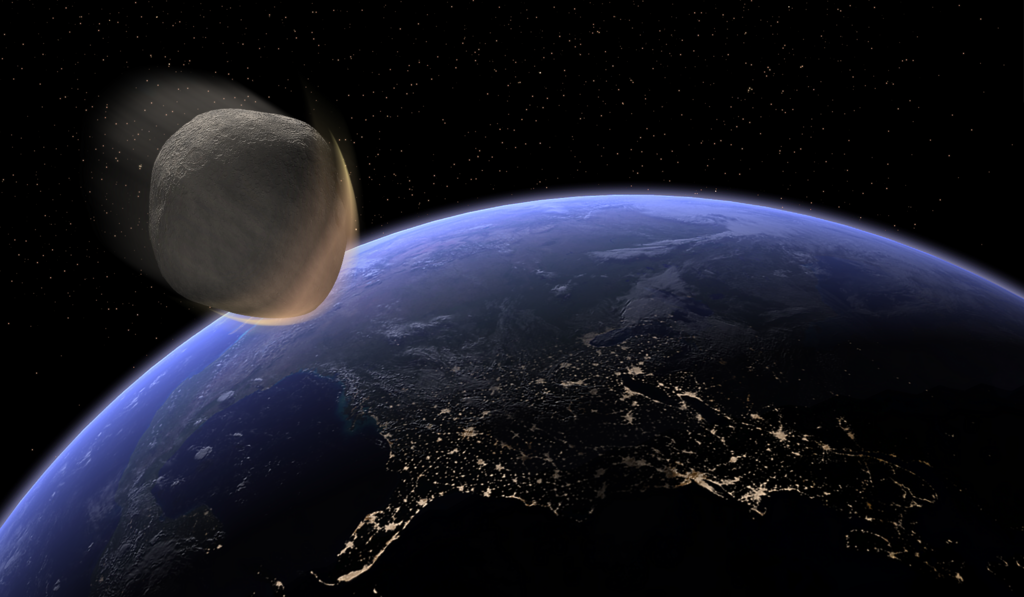 Earth Impacting Asteroid