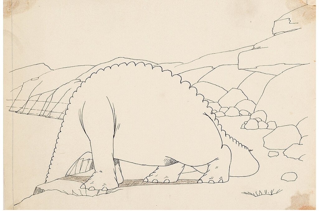 Gertie the Dinosaur, drinking