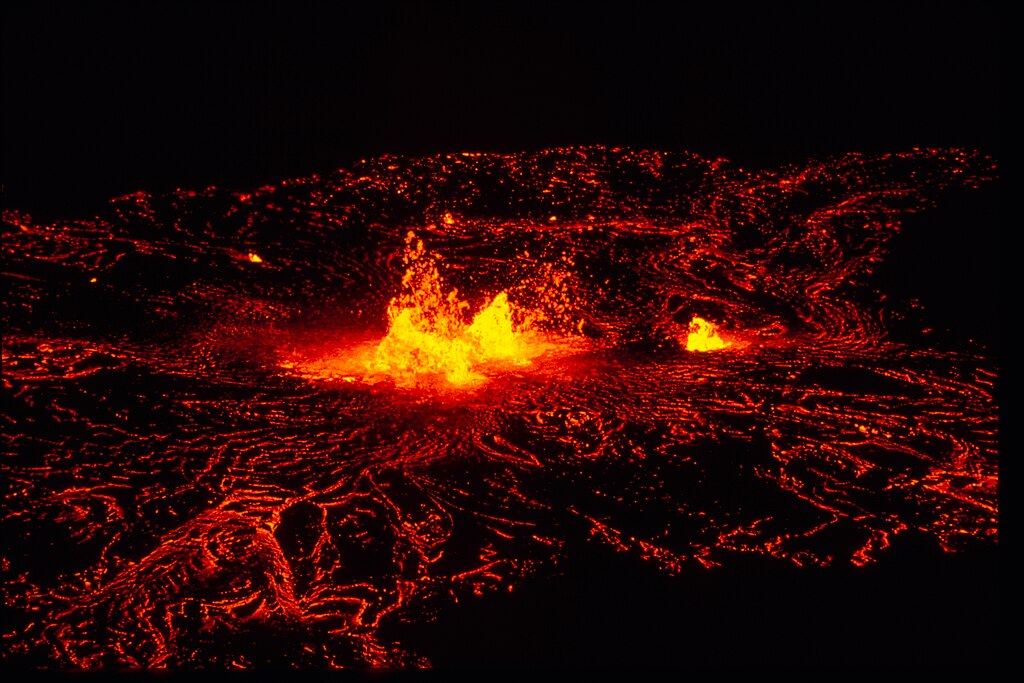 Hawai‘i Volcanoes National Park displays the results of 70 million years of volcanism, migration, and evolution
