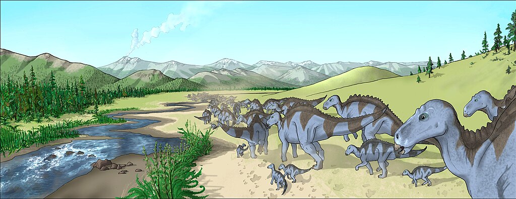 Maiasaura herd