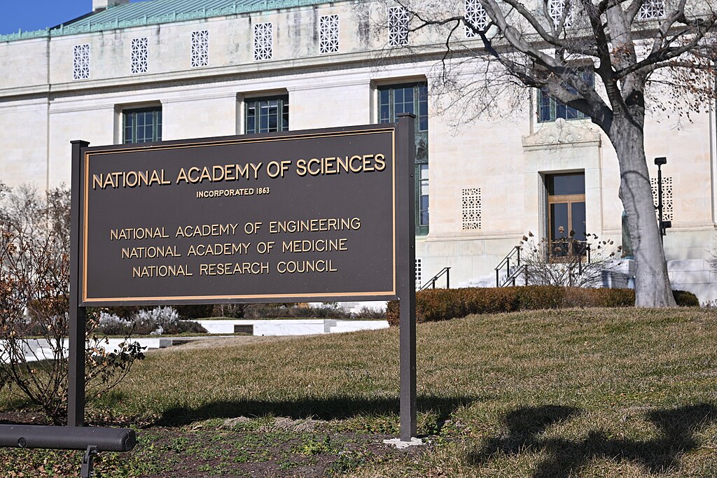 National Academy of Sciences sign, Washington, DC