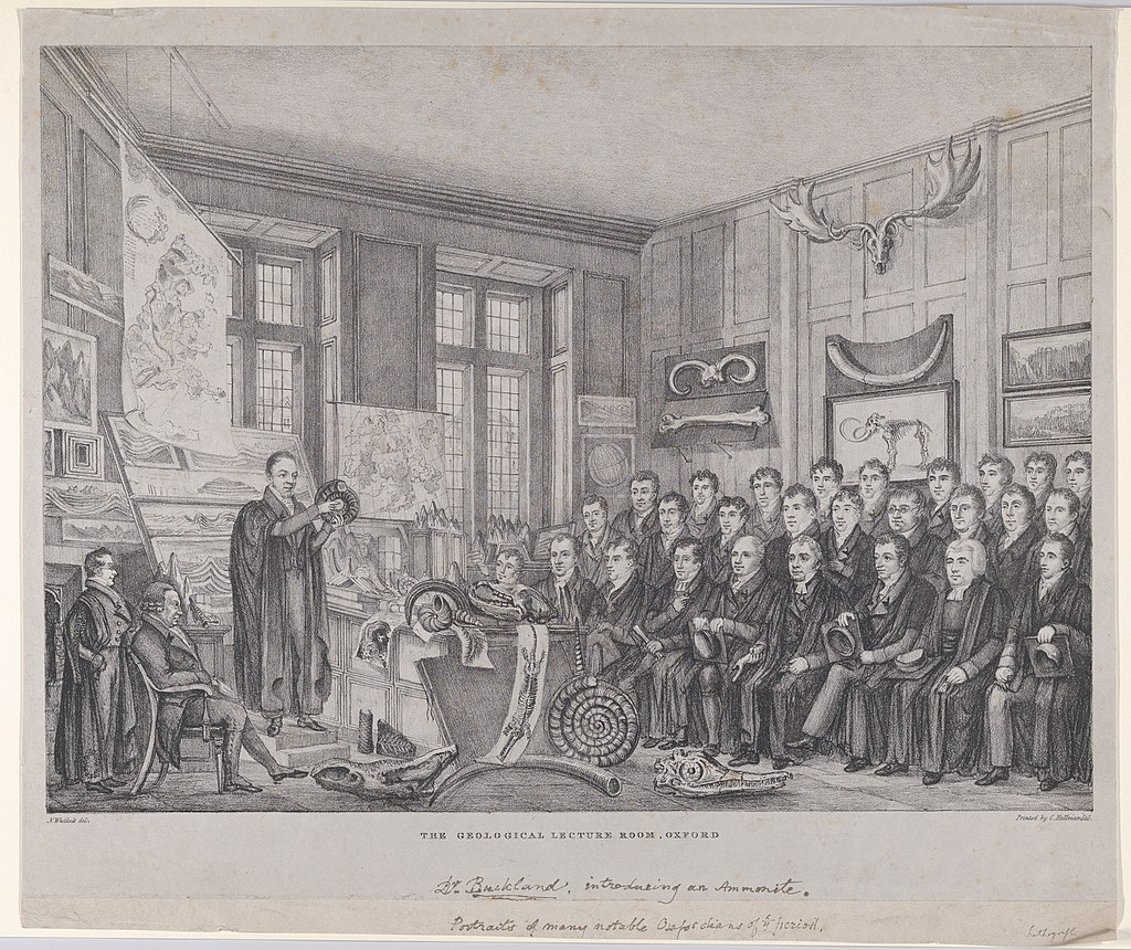 The Geological Lecture Room, Oxford- Dr. William Buckland Lecturing on February 15, 1823