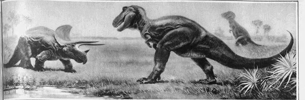 Tyrannosaurus Rex and Triceratops