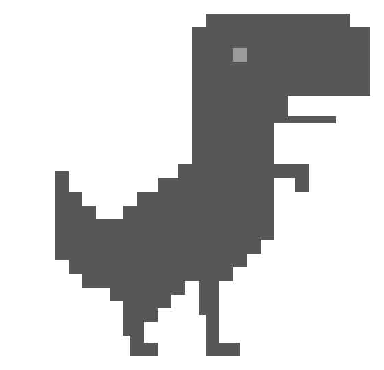 Offline Chrome dinosaur character