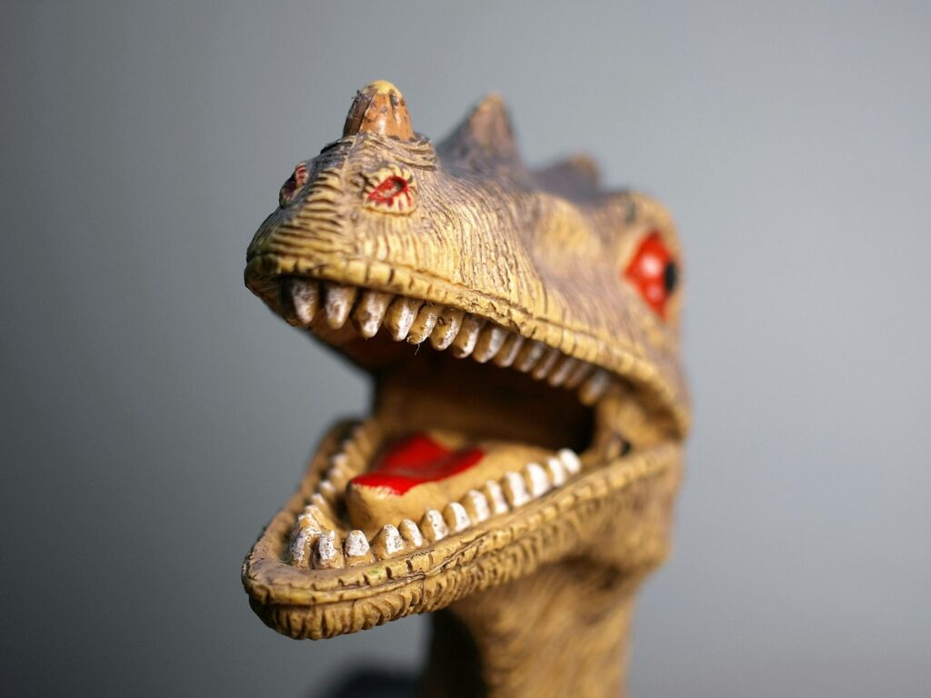 Dinosaur's Exposed Teeth