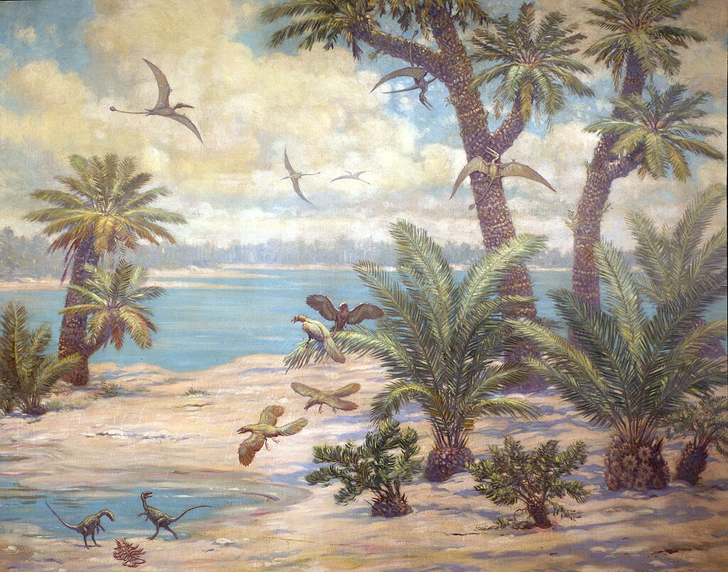 Archaeopteryx, Compsognathus, and Rhamphorhynchus lived in Late Jurassic Germany, a world still ruled by reptiles 150 million years ago.