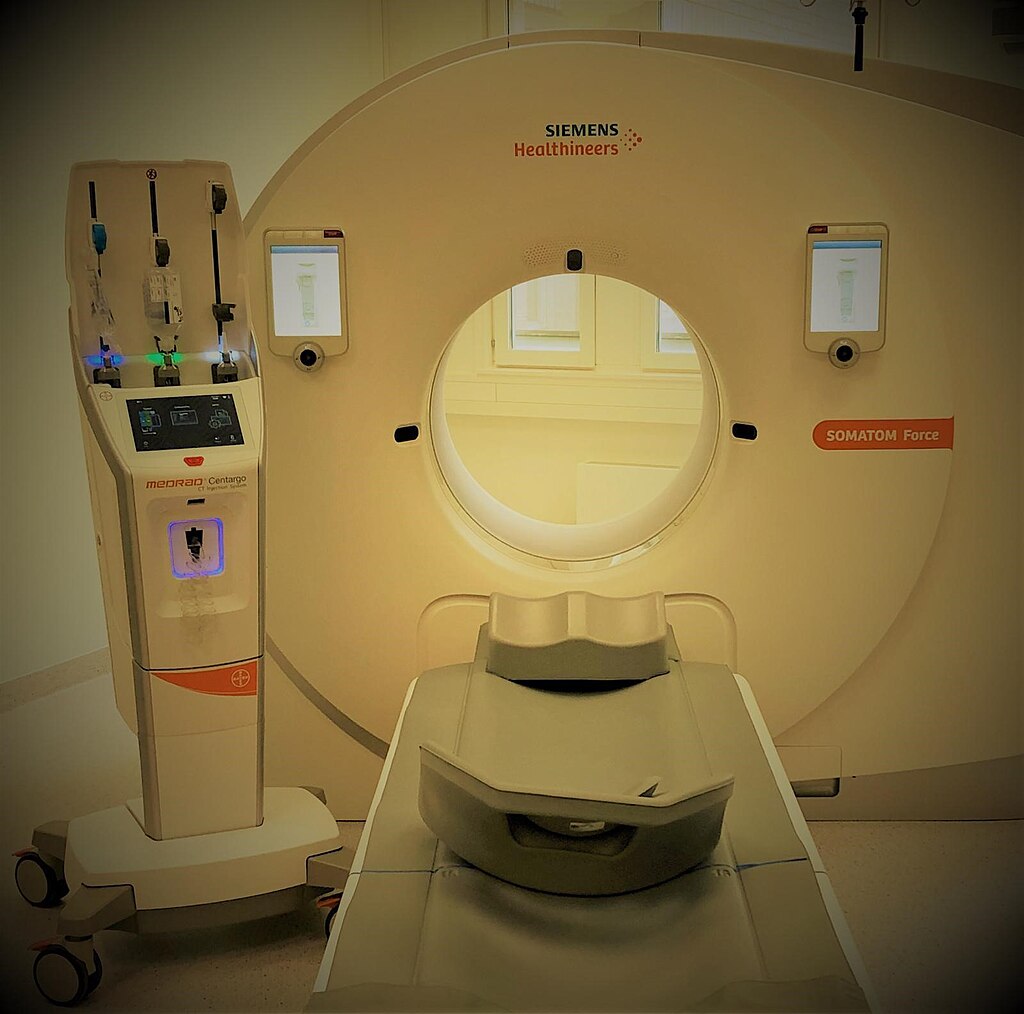 CT scan Siemens scanner Bayer MEDRAD injector