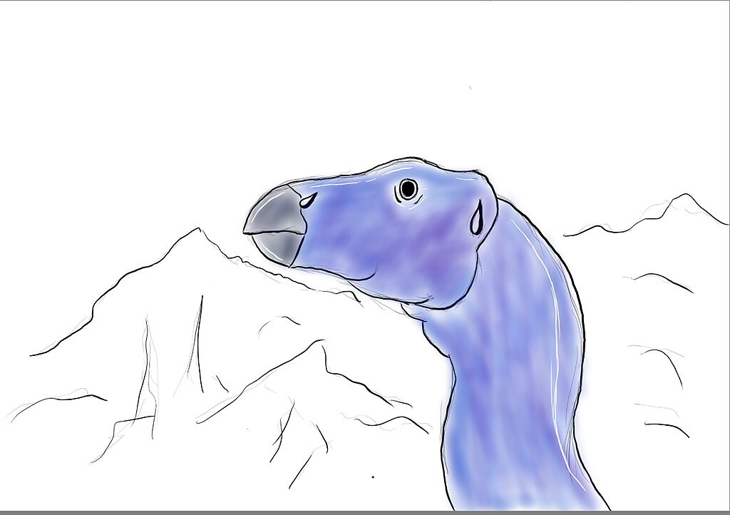 Sketch of Zephyrosaurus