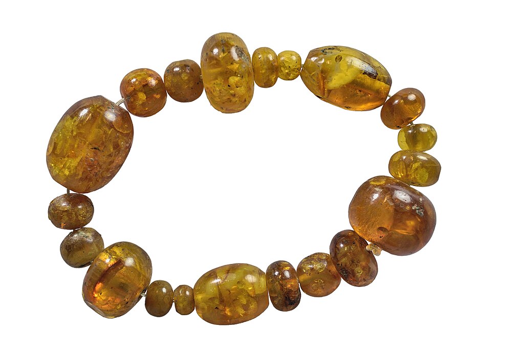 rosary in amber