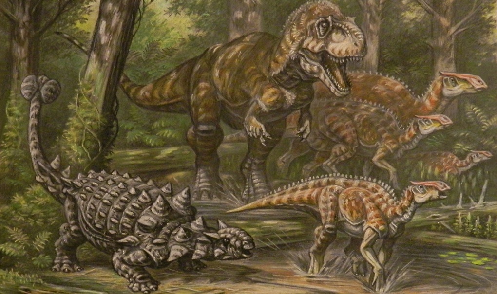 Daspletosaurus hunting