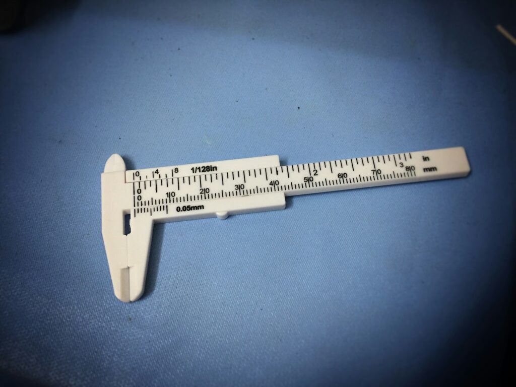 white caliper