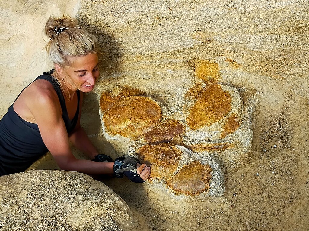 female paleontologist