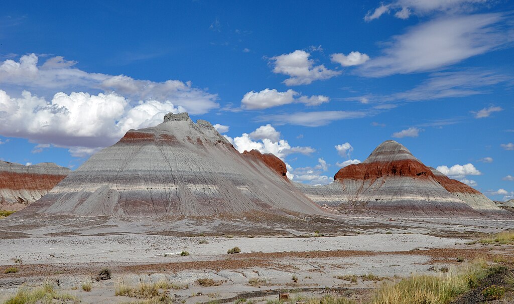 The Tepees in Petrified Forest National Park in northeastern Arizona, United States. 