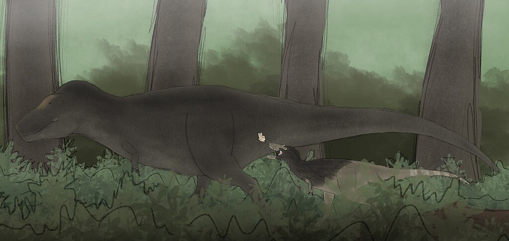 Tyrannosaurus and Juvenile