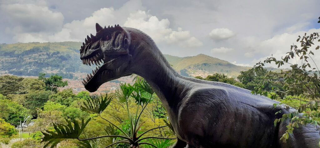 An image of a dinosaur in the wild