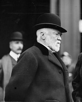 Andrew Carnegie, the steel magnate and philanthropist
