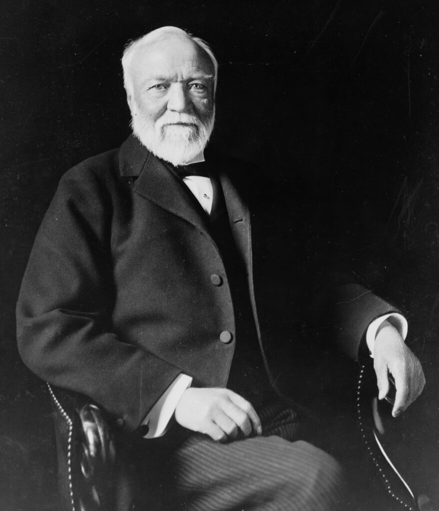 Andrew Carnegie, the steel magnate and philanthropist