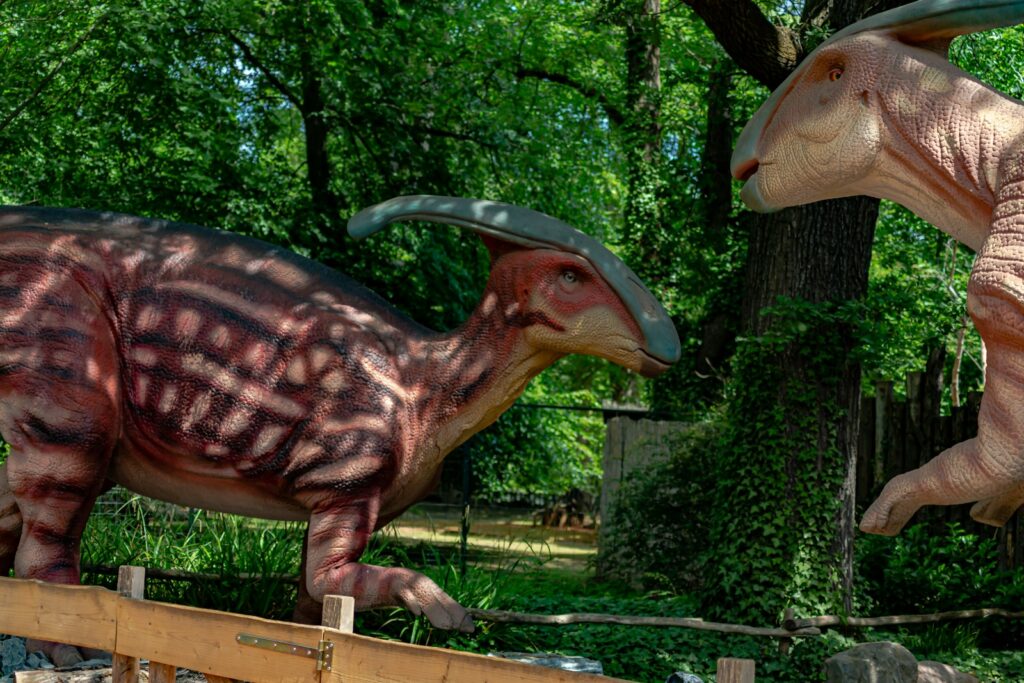 a group of dinosaurs