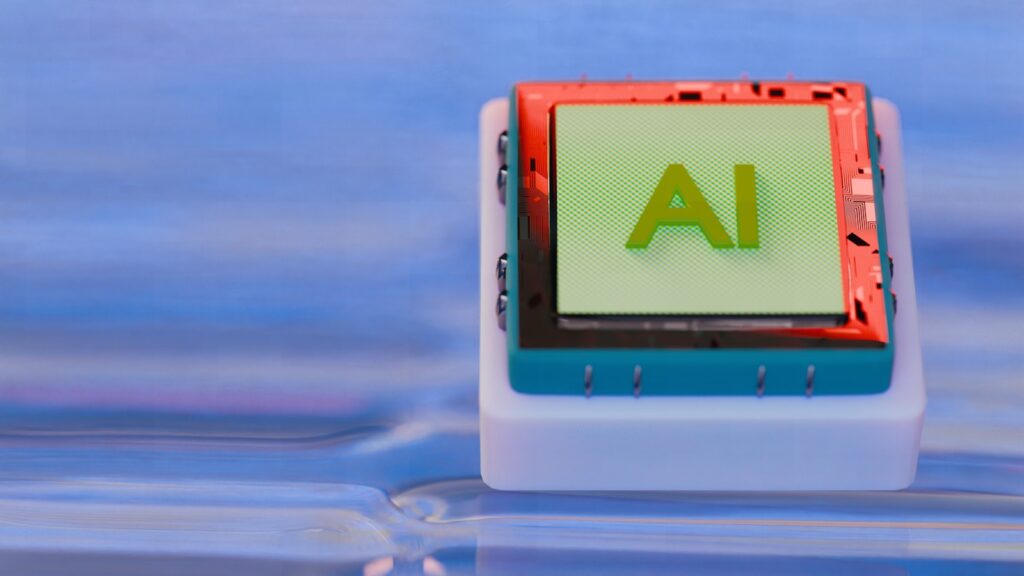 Ai chip illustration for technological advancement.