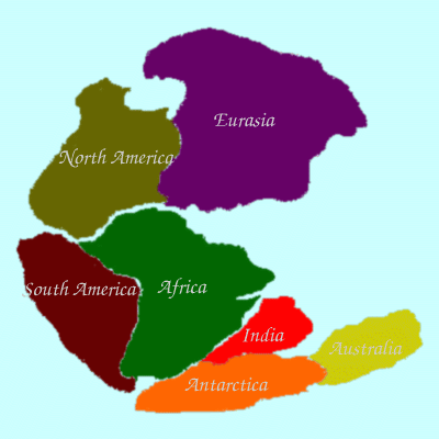 Continental Drift and Changing Landscapes (image credits: wikimedia)