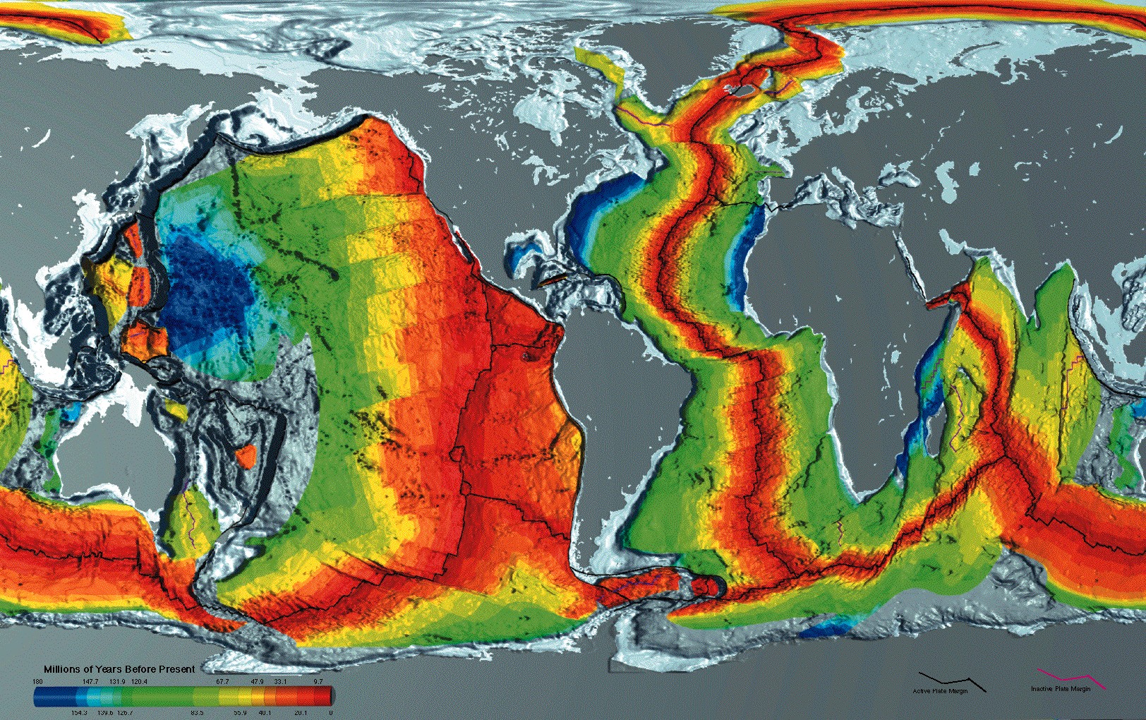 The Modern Discovery of Plate Tectonics (image credits: wikimedia)