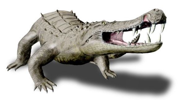 Kaprosuchus - The Boar Croc That Hunted on Land (image credits: Kaprosuchus. Wikimedia Commons)