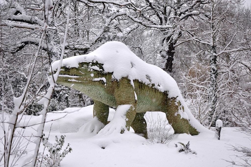 When Dinosaurs Walked Through Winter Wonderlands (image credits: flickr)