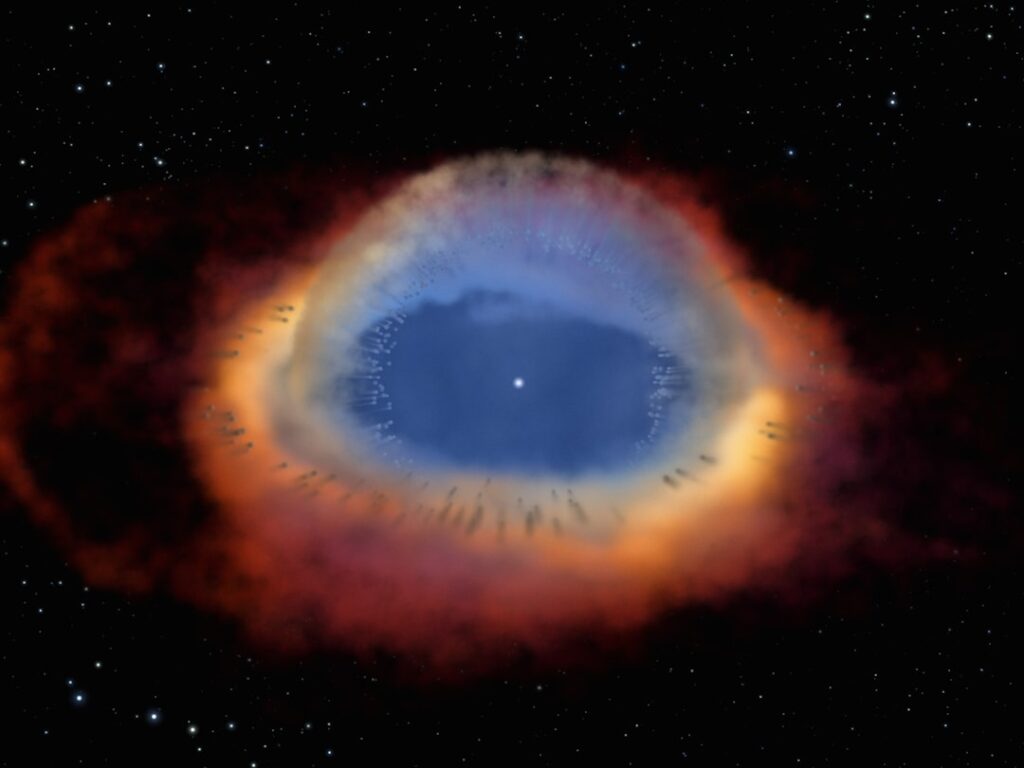 A dying star’s final breath glows in a new Webb image of the Helix Nebula