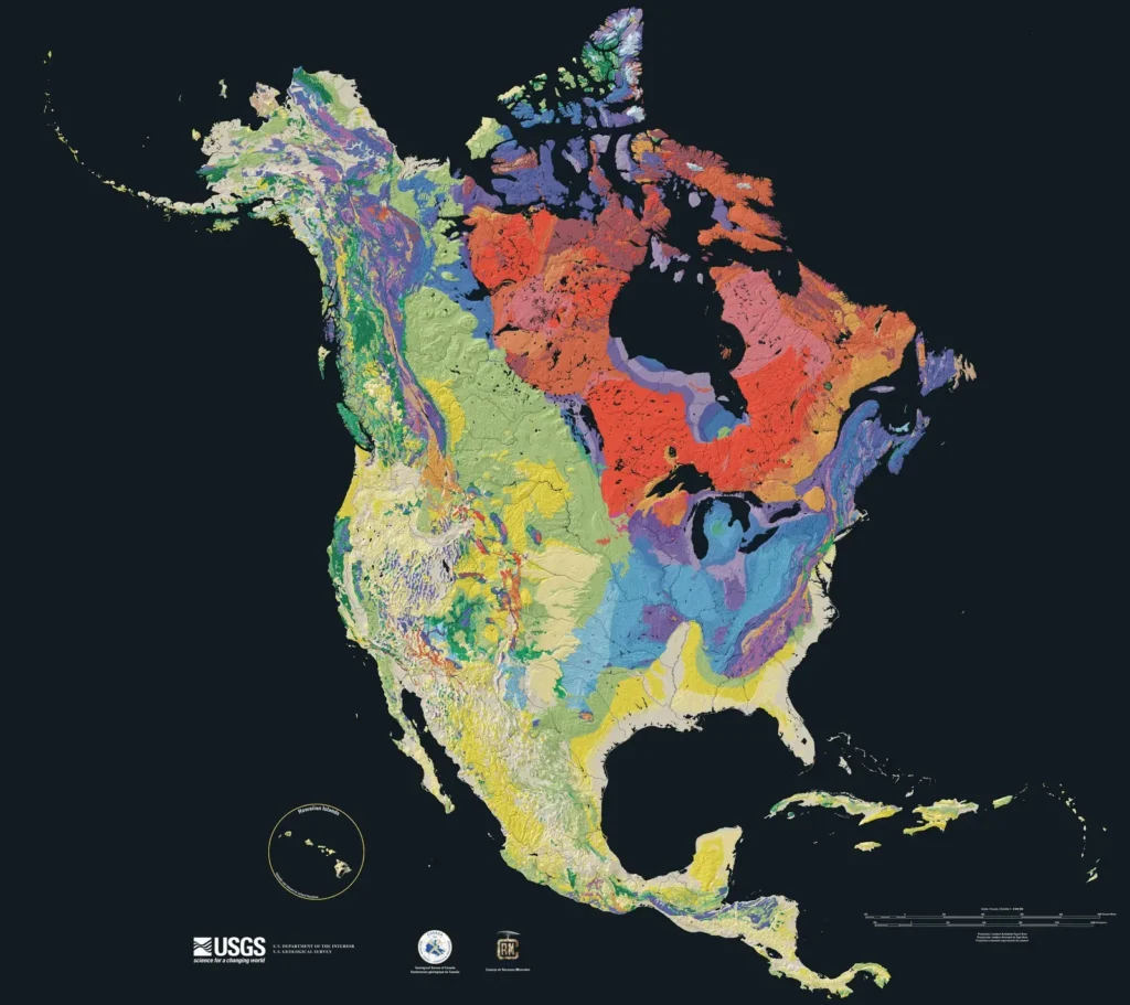 The Geological Tapestry of North America: Billions of Years in Stone