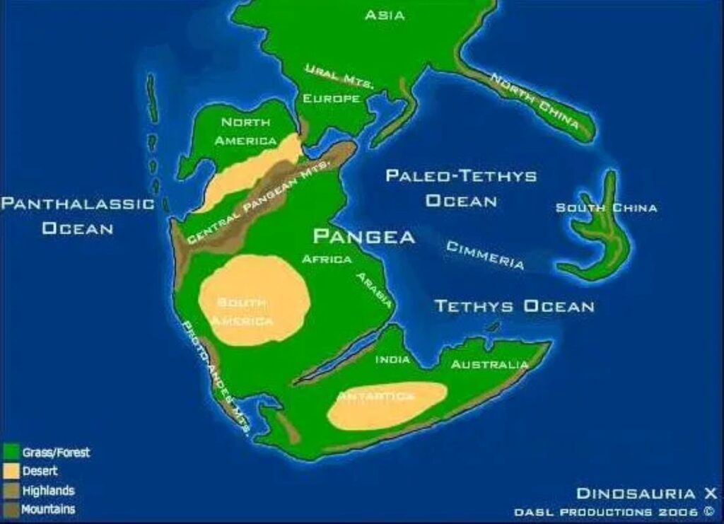 The Formation of the Supercontinent Pangea Profoundly Altered Global Prehistoric Climates