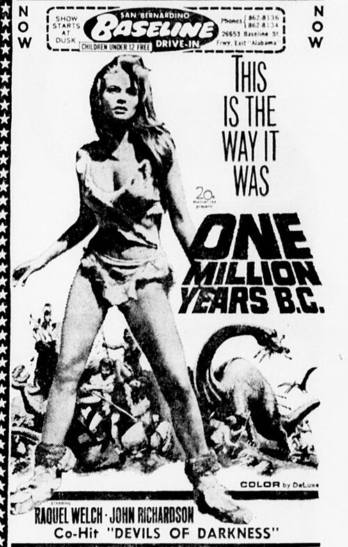1. One Million Years B.C. – Cavemen And Dinosaurs Hanging Out Like Roommates