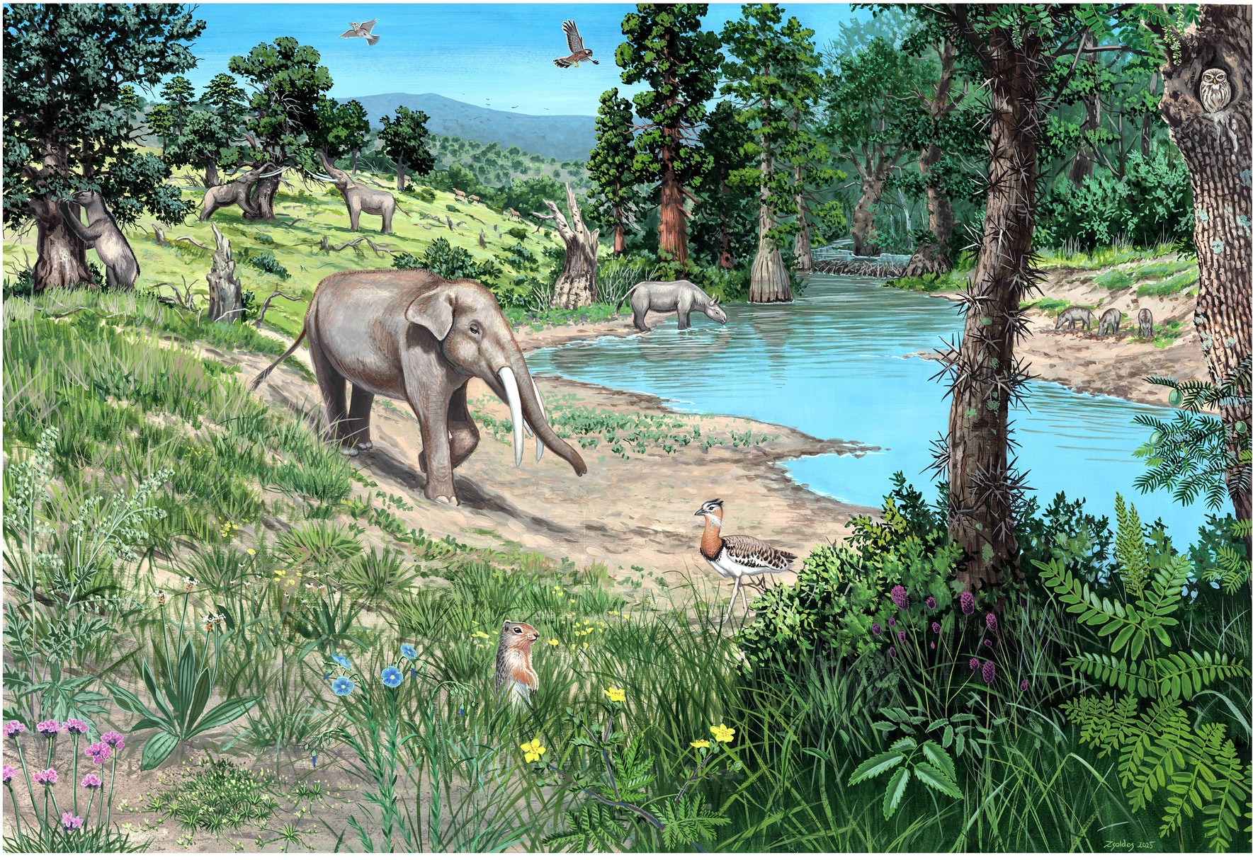 1. All the Ice Age animals lived together like one big cross-species friend group 