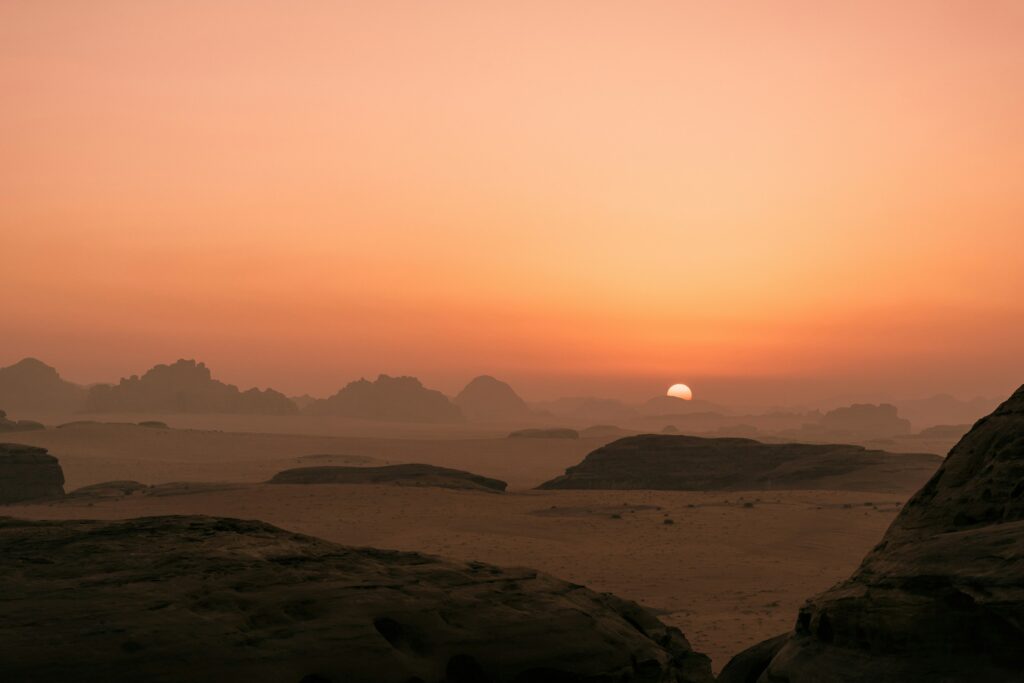 What the first sunrise looked like on Earth - four and a half billion years ago the sky was the wrong colour the sun was dimmer and nothing alive yet existed to see it