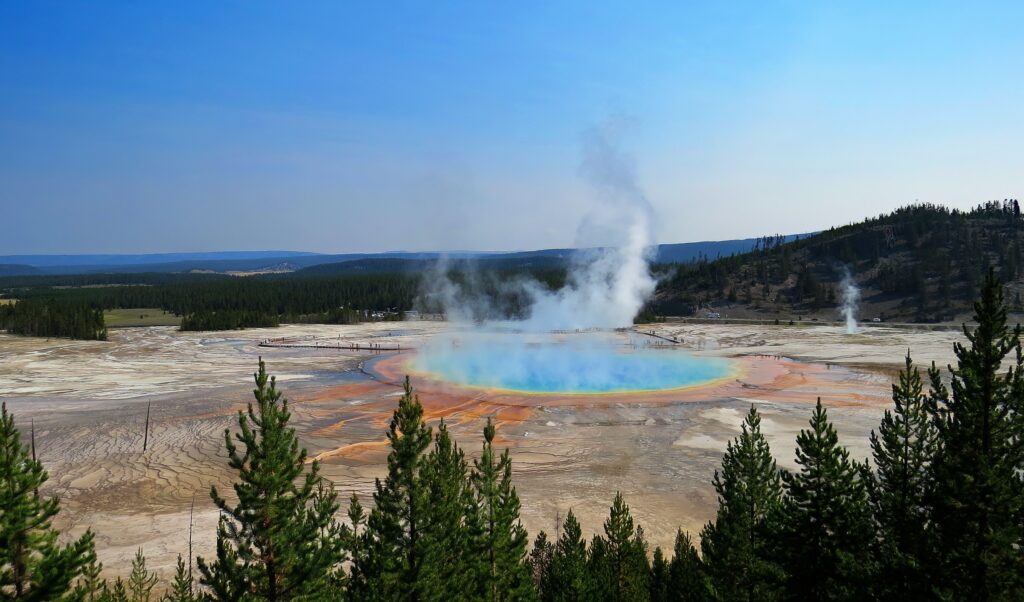 Geology says Yellowstone sits above one of the largest active volcanic systems on the planet and its last full eruption 640000 years ago would have been heard on the other side of the world
